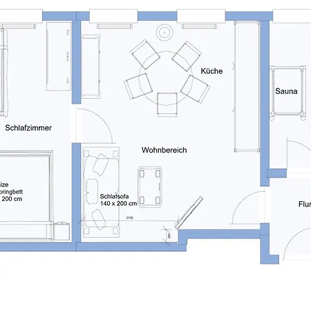 Flowapartment Hof, 24h Checkin, Ir-sauna, Parkplatz, Wlan250mbit Apartment