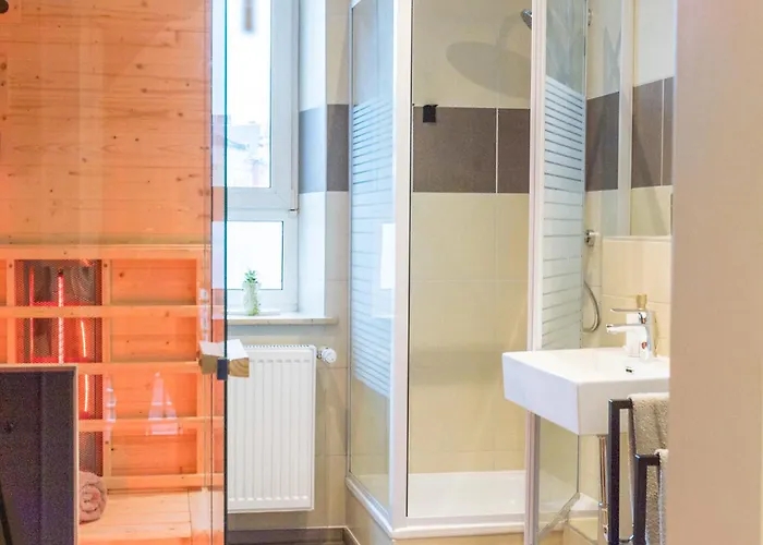 Flowapartment Hof, 24h Checkin, Ir-sauna, Parkplatz, Wlan250mbit شقة *