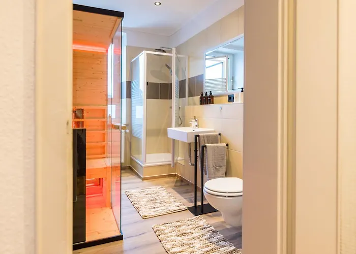 شقة Flowapartment Hof, 24h Checkin, Ir-sauna, Parkplatz, Wlan250mbit